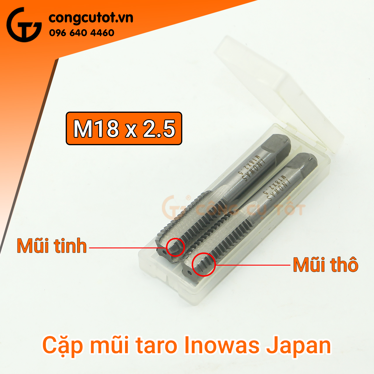 Taro tạo ren Inowas các cỡ 4-20L