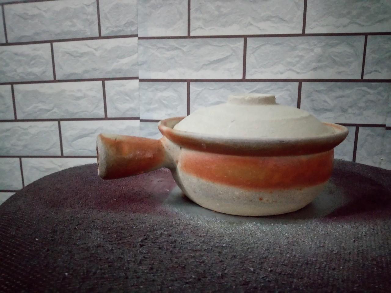 [HCM]Nồi đất trán men tay cầm trung ( không nấu )