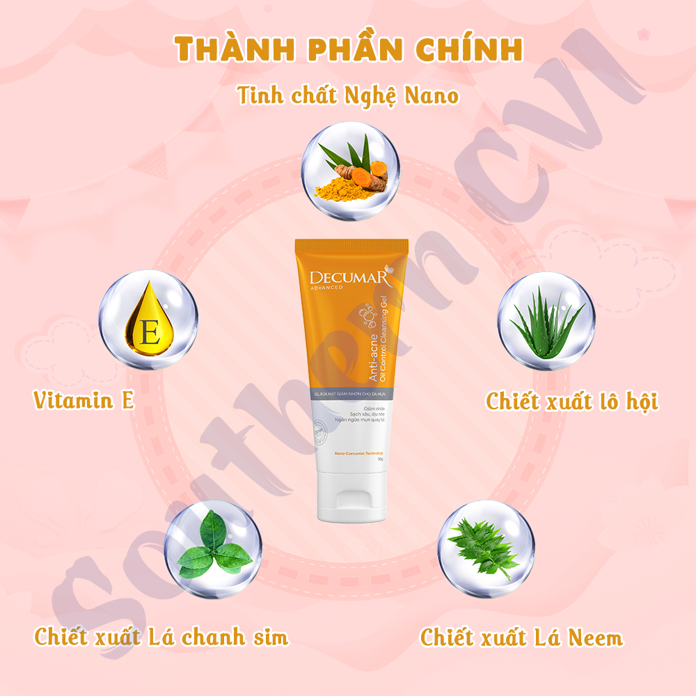Gel Rửa Mặt Ngừa Mụn Decumar