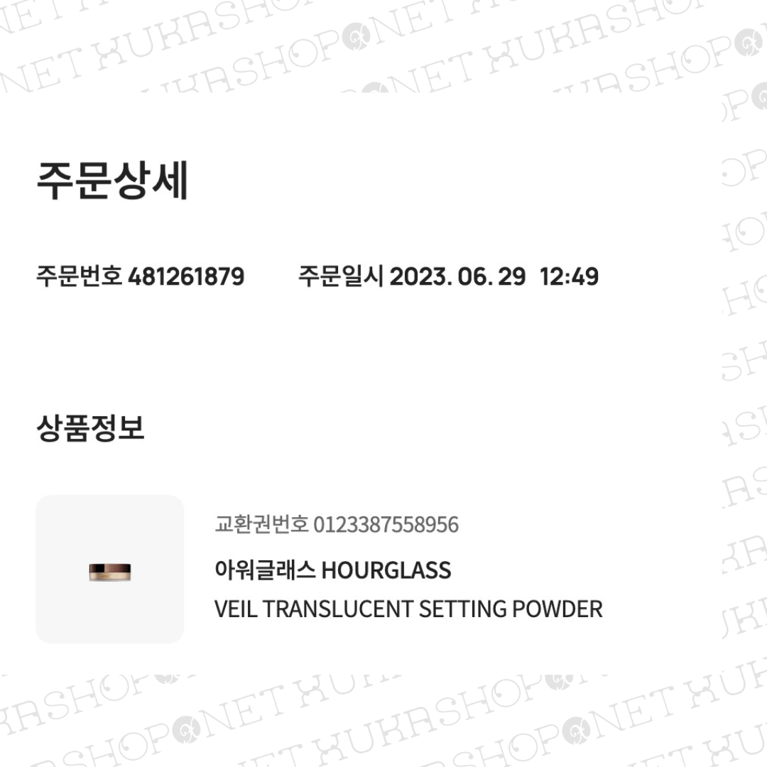 [Chính hãng] Phấn Phủ Dạng Bột Hourglass Veil Translucent Setting Powder 10,5g