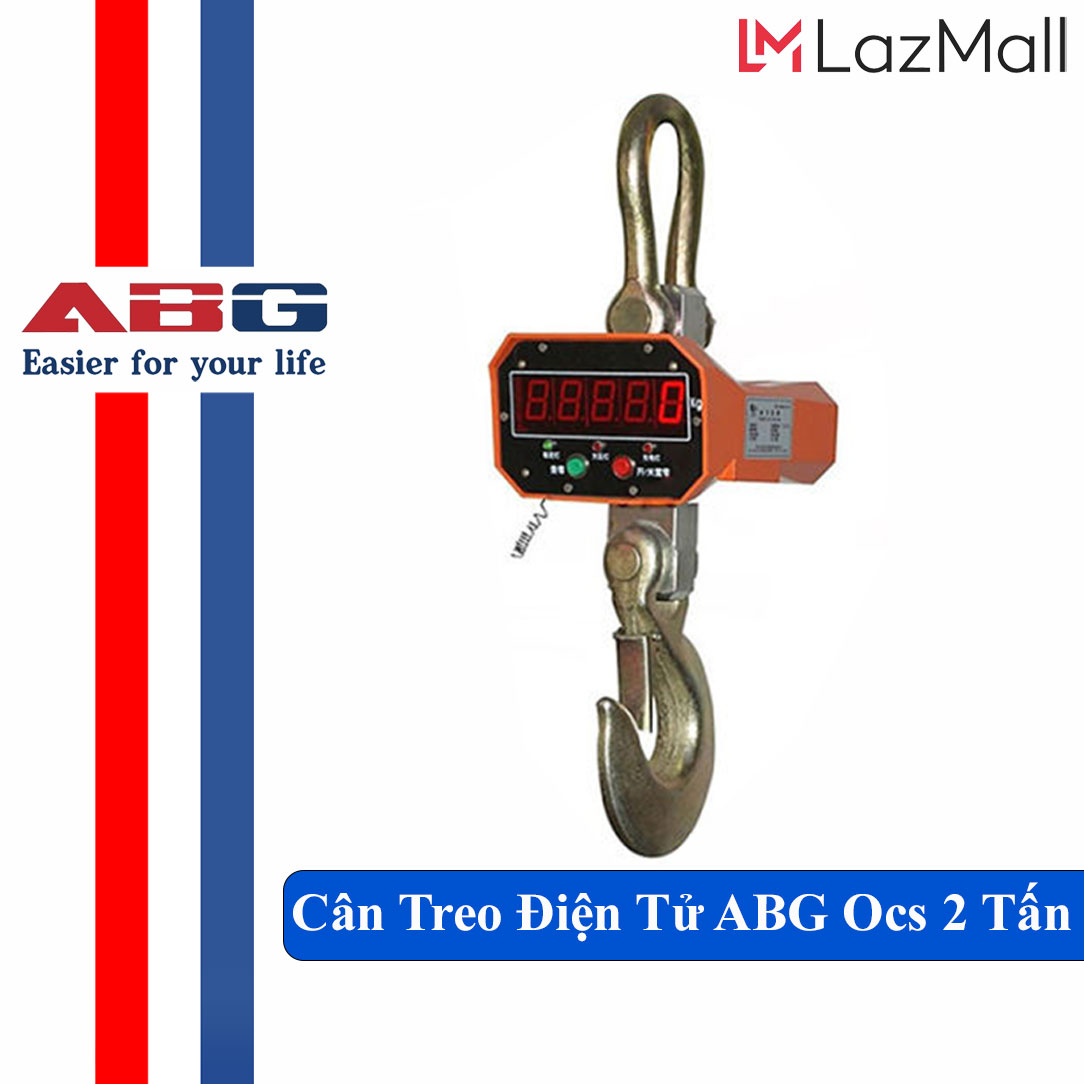 Cân Treo Điện Tử ABG Ocs 2 Tấn Dùng Để Cân Hàng Hóa Có Móc Treo