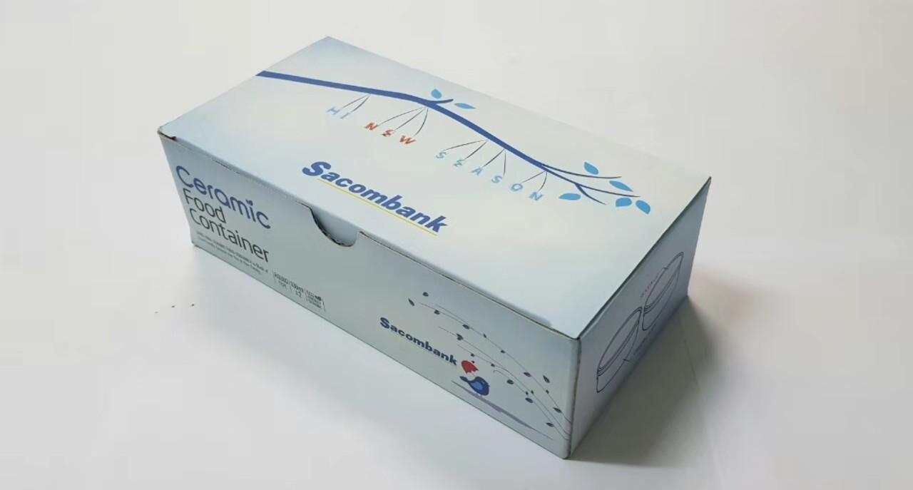 Bộ hộp gồm 2 chén sứ có nắp đậy Cao cấp ( tính năng sp xem ở hình cuối)