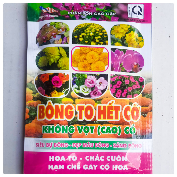 Phân bón kích ra hoa, bông to hết cỡ, siêu bự bông, mập nụ