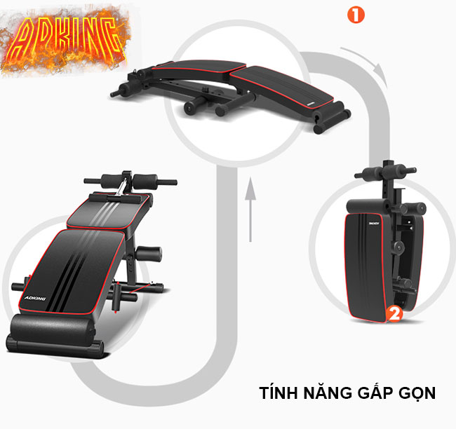 Ghế cong tập bụng AD-178