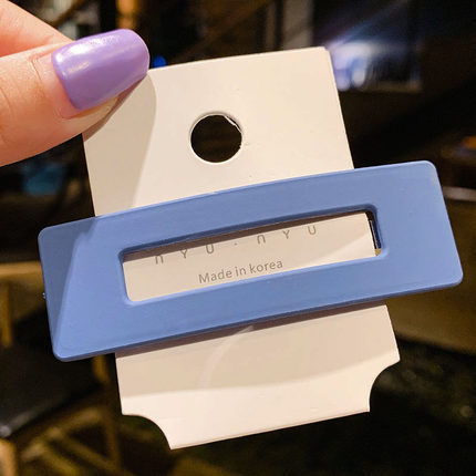 Kẹp tóc hình vuông/hình giọt nước cỡ lớn đơn giản thời trang tinh tế thích hợp để làm quà tặng