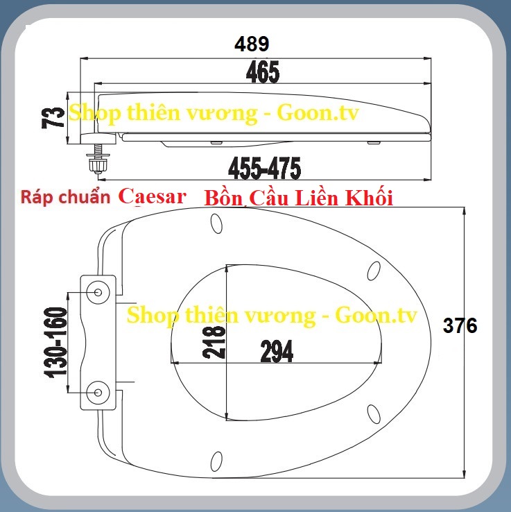 Nắp bồn cầu Caesar, Là nắp thay thế rơi êm