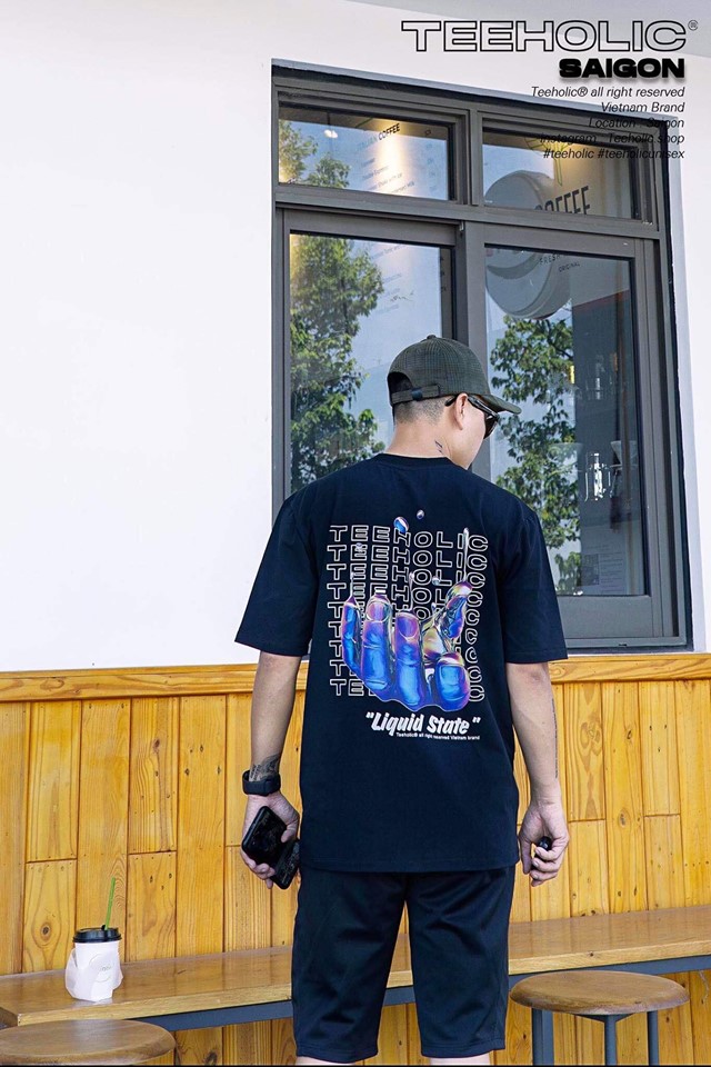 Áo Thun Nam Nữ TEEHOLIC Cotton Cao Cấp Phong Cách Retro Y2K Bàn Tay Màu Đen Trắng Ths091223_50
