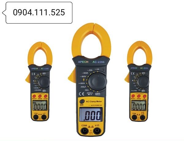 [HCM]Ampe kìm đo dòng AC APECH AC-2266 (600A)