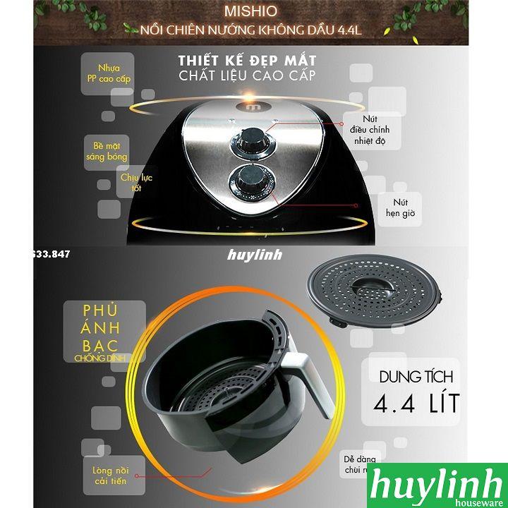 [HCM]Nồi chiên không dầu Mishio MK41 - 4.4 lít