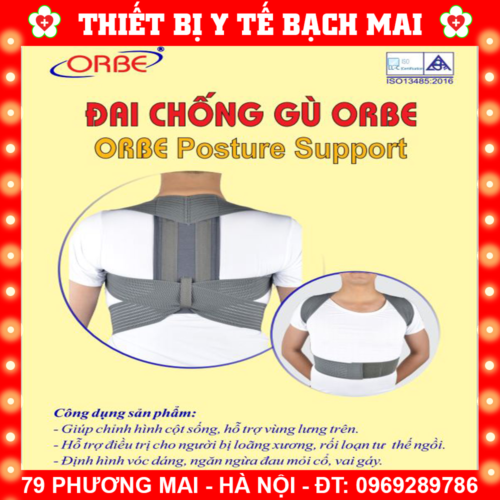 Đai Chống Gù Lưng Cao Cấp ORBE Ngườ Lớn, Trẻ Em