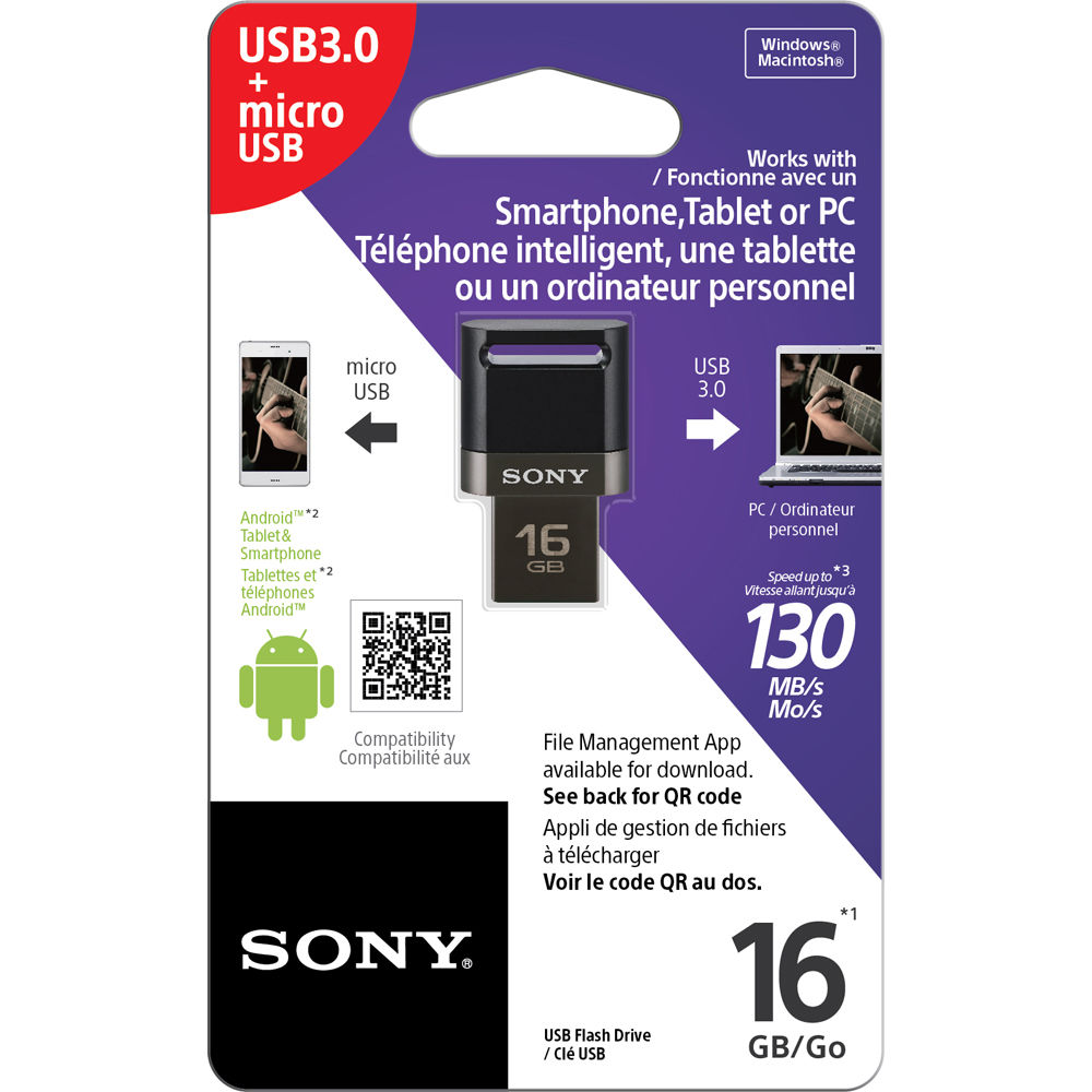 USB 16GB SONY USM16SA3/B2 E
