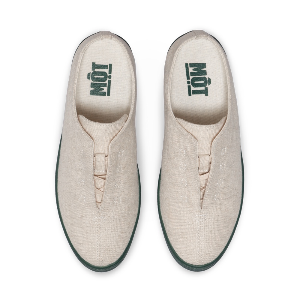 Giày Một vải linen Tùng có dây