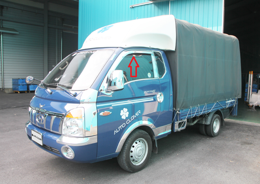 VÈ CHE CHẮN MƯA MẠ CRÔM XE TẢI HYUNDAI H150 / H100 / PORTER 2004 tới 2021 (KOREA CAO CẤP)