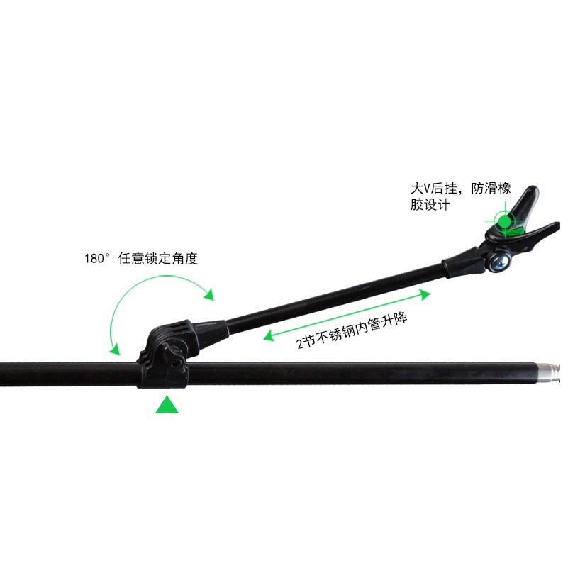 chống cần câu đài 1,7m và 2,1m  (cam kết bảo hành đổi trả trong 2 tuần đầu)