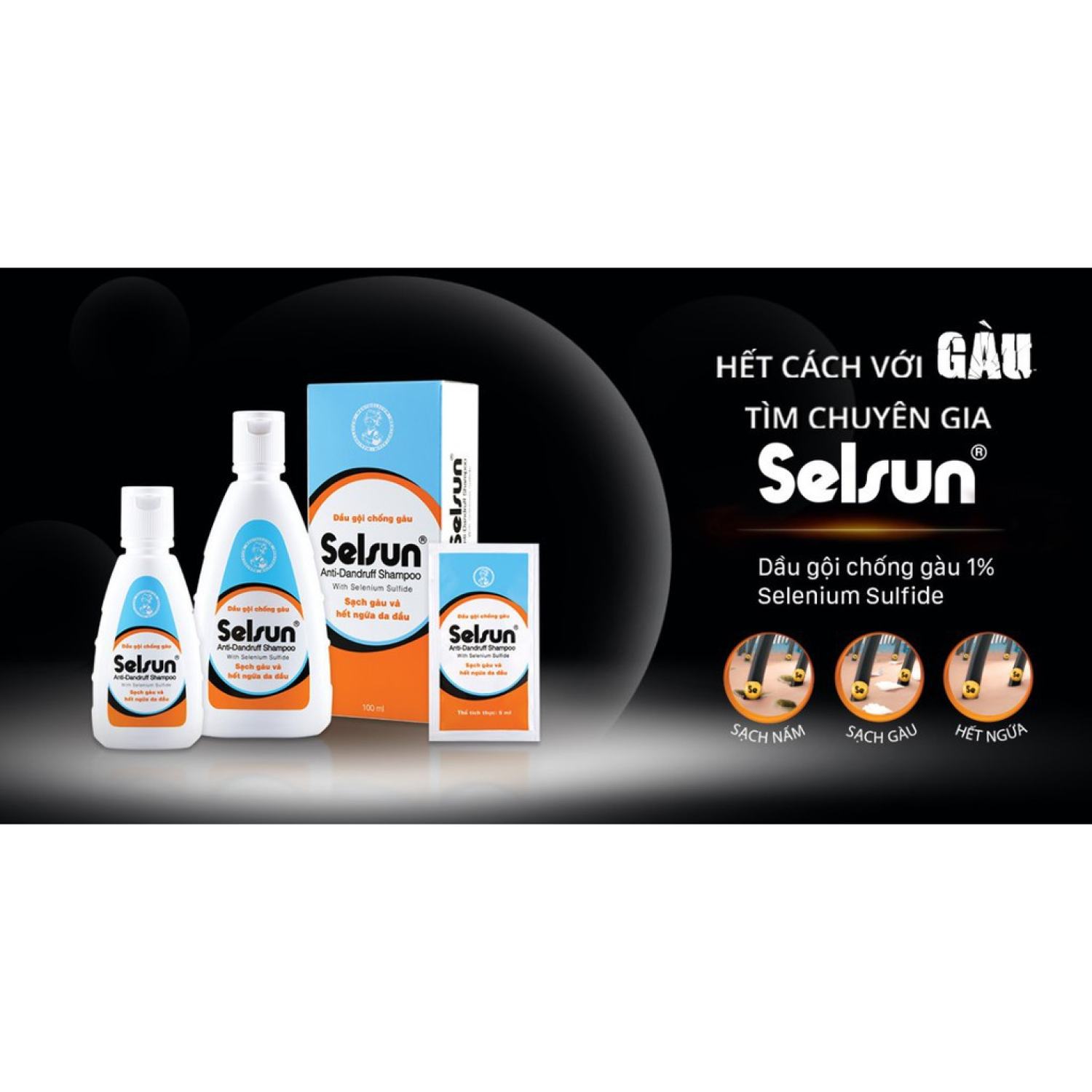 Dầu gội chống gàu Selsun 50ml
