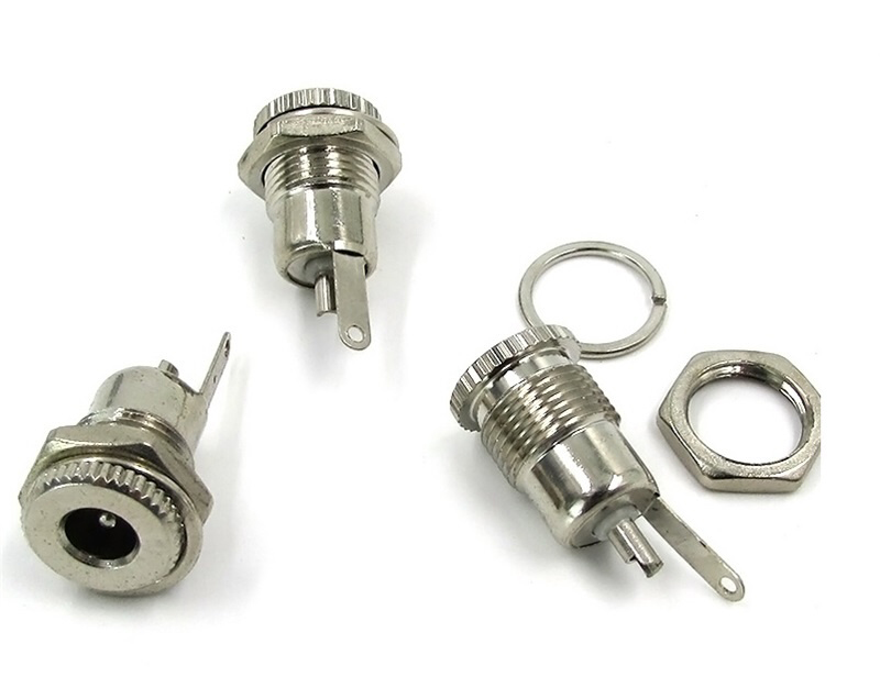 Jack DC 099 Kiểu Vặn Ren Chống Rung 5.5x2.1mm