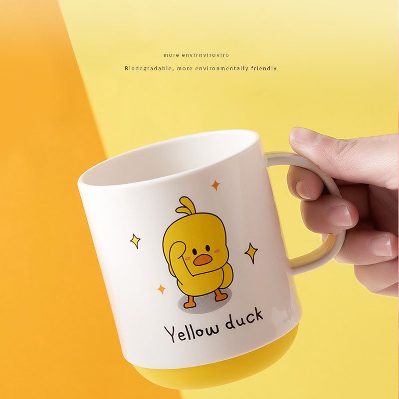 Ly Cốc Đánh Răng Cốc Uống Nước Vịt Vàng Cao Cấp Dễ Thương