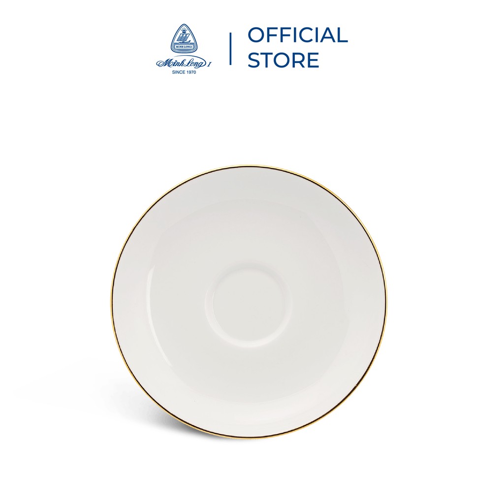 Bộ Ấm, Chén Trà Sứ Minh Long 0.8 L - Camellia - Chỉ Vàng
