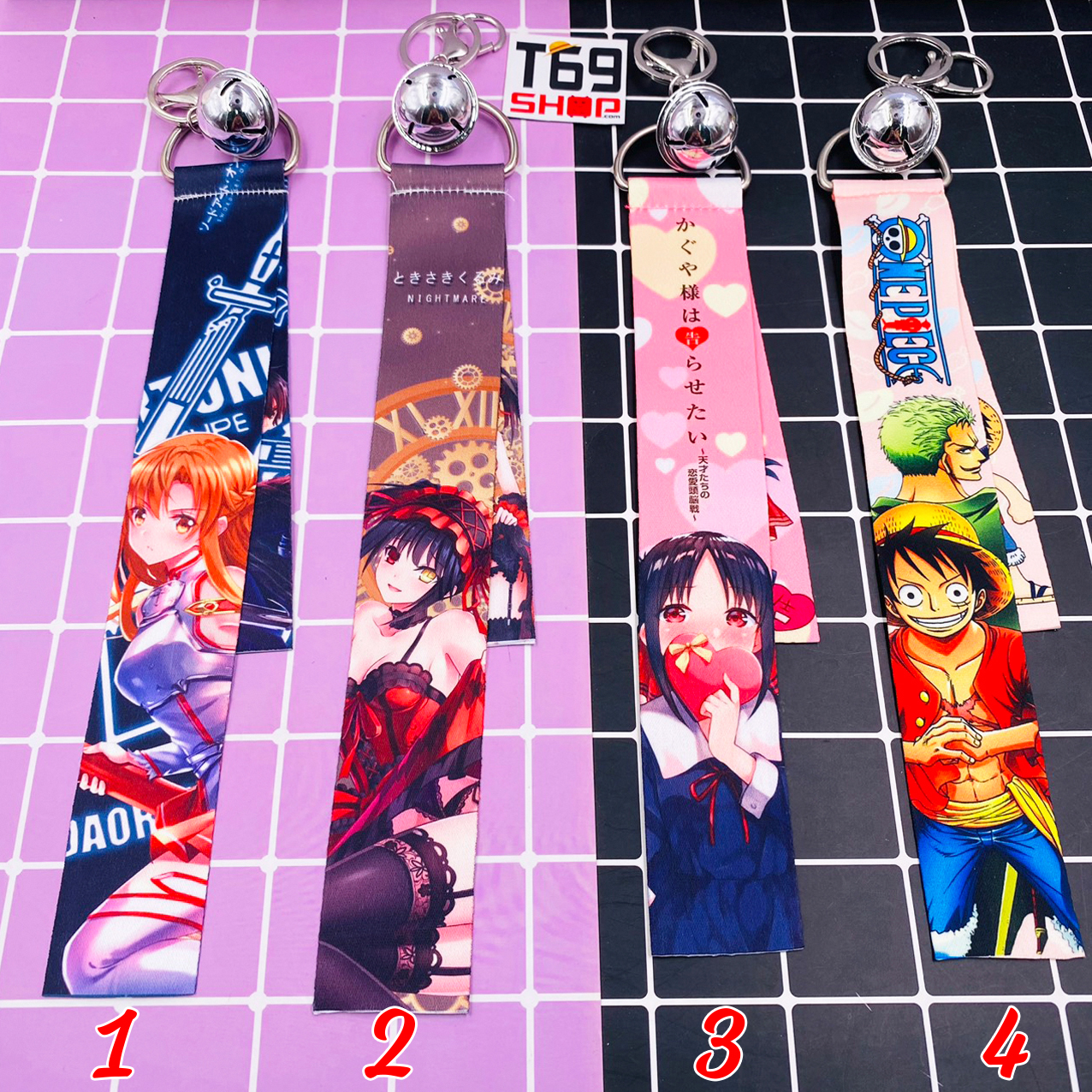Có 16 mẫu Móc khóa dây chuông Anime Manga - Nhóm 1 T69 Shop