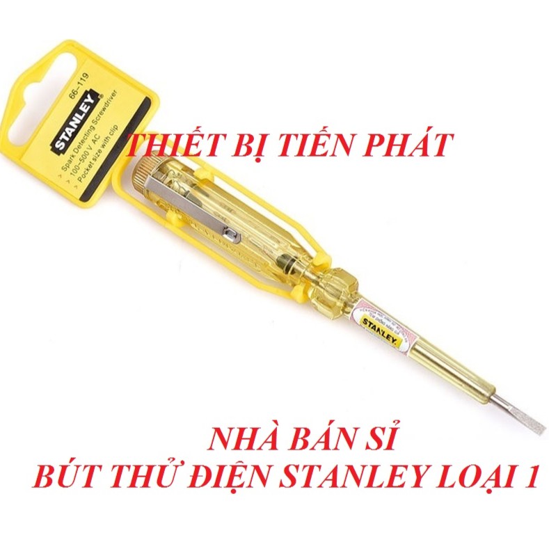 [HCM]Bút Thử Điện Stanley Màu Vàng Loại 1 Cao Cấp Chính Hãng 66-119