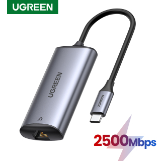 Ugreen 2500mbps usb c ethernet adapter 2.5 gigabit type c to lan rj45 network card for macbook ipad pro usb-c ethernet adapter 1