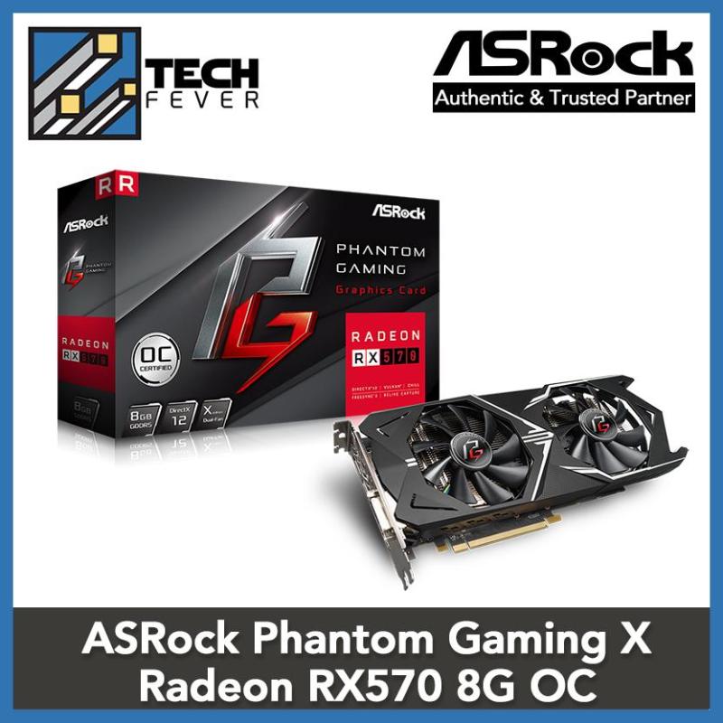 Buy Asrock Phantom Gaming X Radeon Rx570 8g Oc Video Graphic Card Vga Singapore