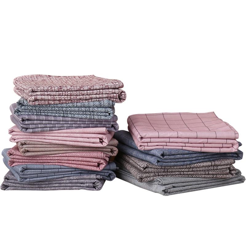 100% Cotton Mài Lông Dày Ga Trải Giường Đơn Chiếc Giản Lược Đồng Bằng Băng Tã Ấm Duy Nhất Hai Người Vân Sọc Kẻ Sọc Vỏ Chăn Bộ Đồ Dùng Trên Giường