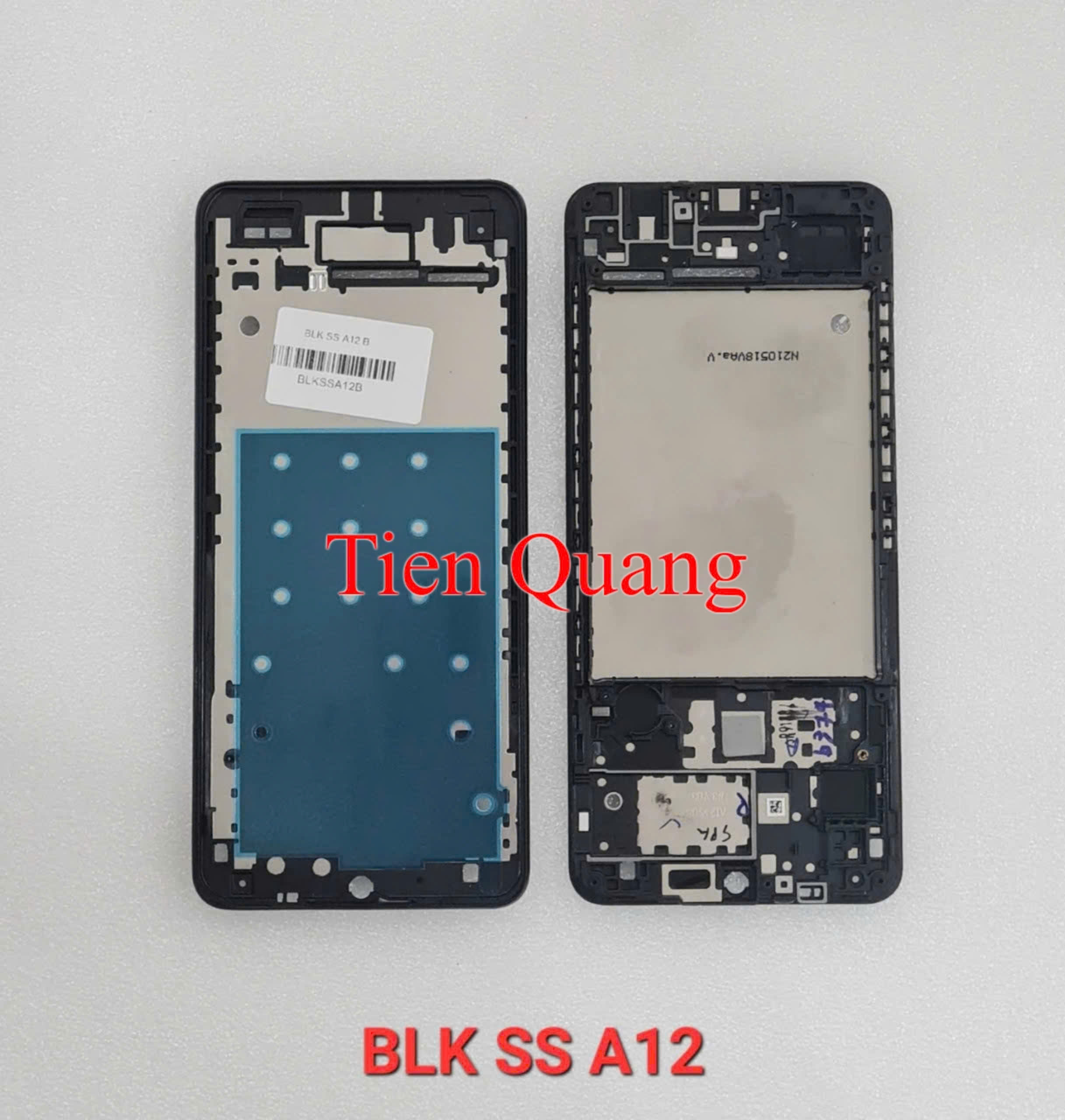 Bộ vỏ Samsung A12 (gồm vỏ, xương, phím bấm, kính cam)