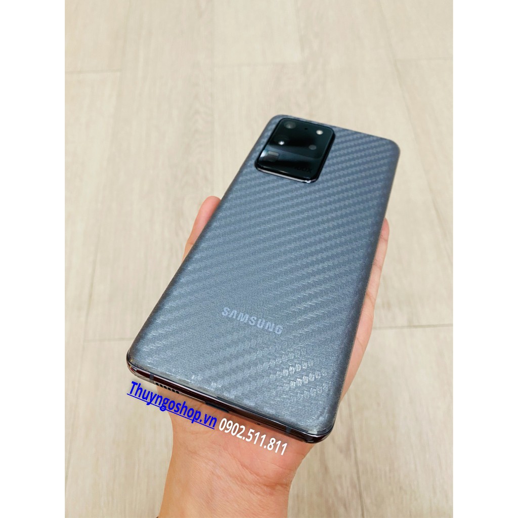 [HCM]S20/S20 plus/S20 Ultra - Dán mặt lưng carbon