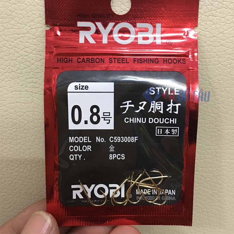 Lưỡi câu cá Ryobi Chinu Douchi Nhật