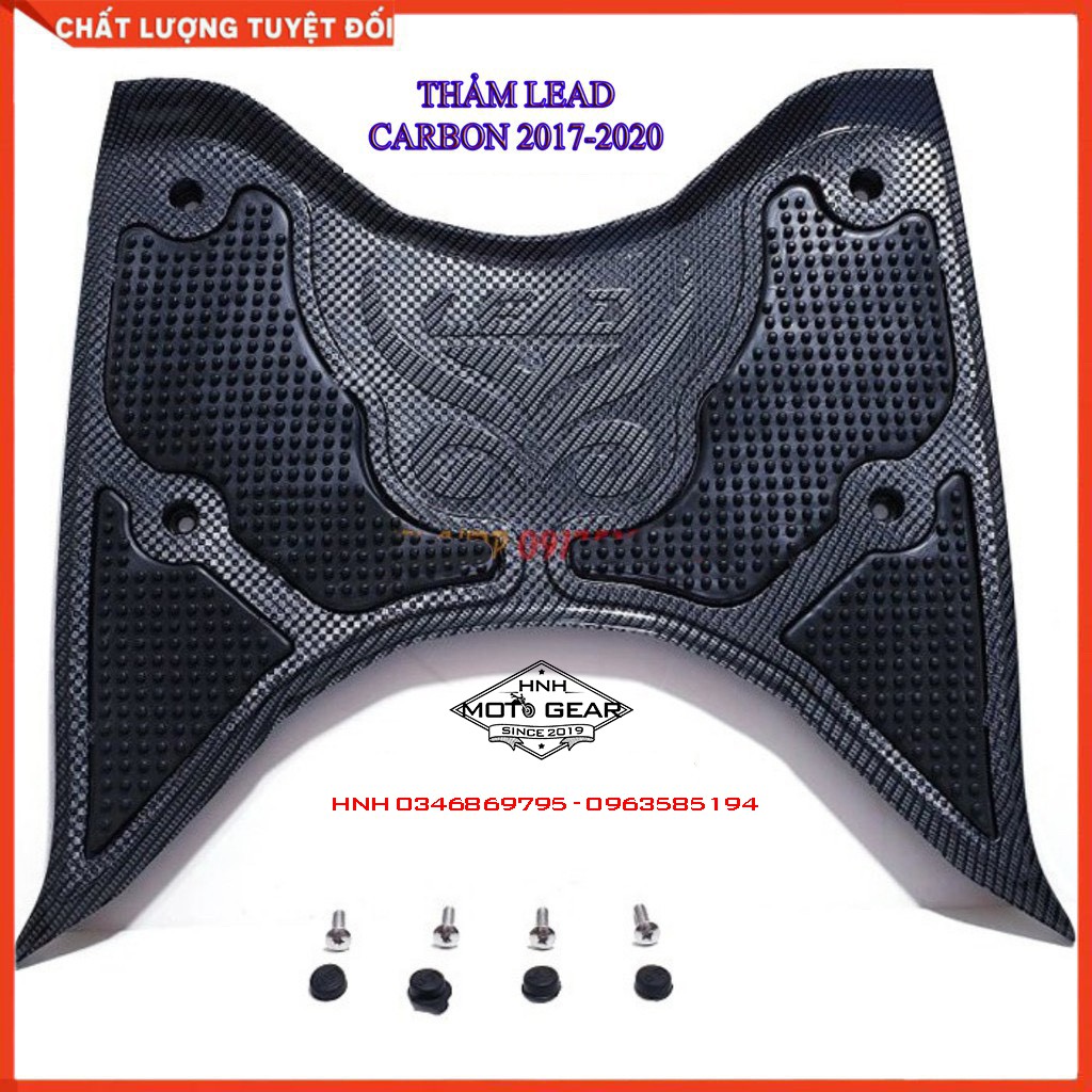 Thảm để chân cho honda lead 2017 - 2019 carbon