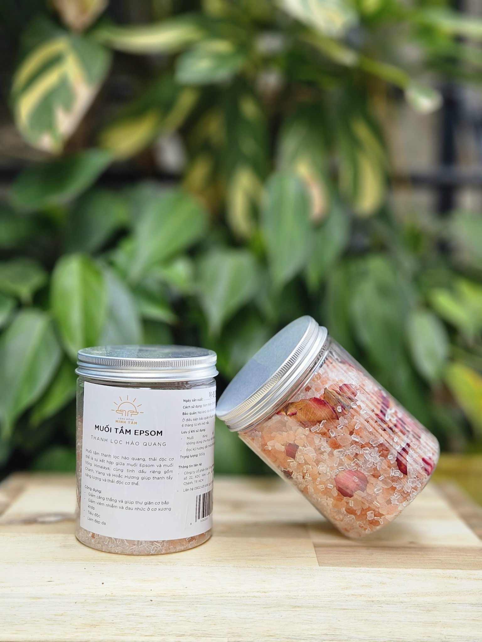 Muối tắm thanh lọc hào quang Epsom 500gr