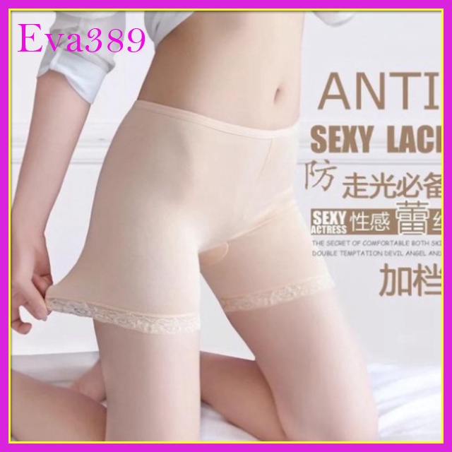 Quần mặc váy cotton pha ren xinh yêu
