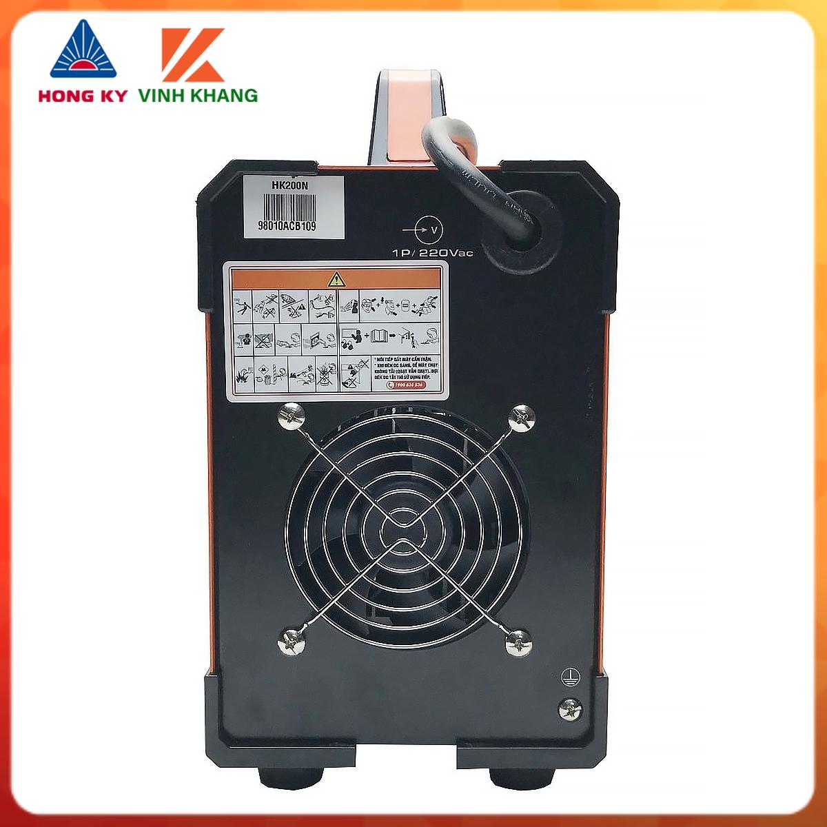 may han hong ky HK 200N, máy hàn điện công nghệ inverter IGBT, chống giật, Tự ngăt khi quá tải quá nhiệt, dễ mồi lửa hơn