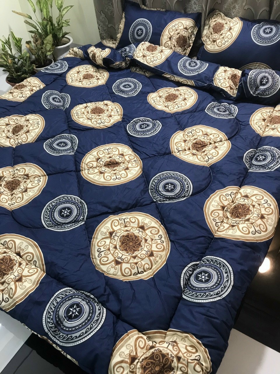 Chăn Phao, Chăn Chần Bông, Cotton Poly Siêu Nhẹ, Siêu Ấm