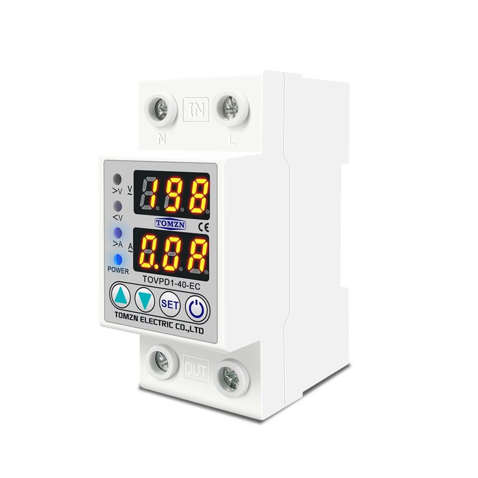 Thiết bị bảo vệ điện có hiển thị dòng áp