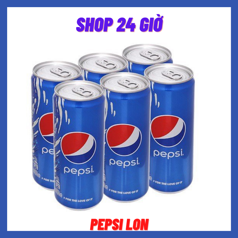 [ GIAO HCM ] Pepsi 1 Lốc 6 Lon - Shop 24 Giờ