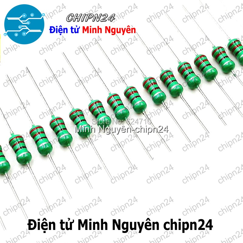 [10 cái] (K188) Cuộn cảm vạch 33uH 1/2W (DIP 0410 33uH) - HH000880