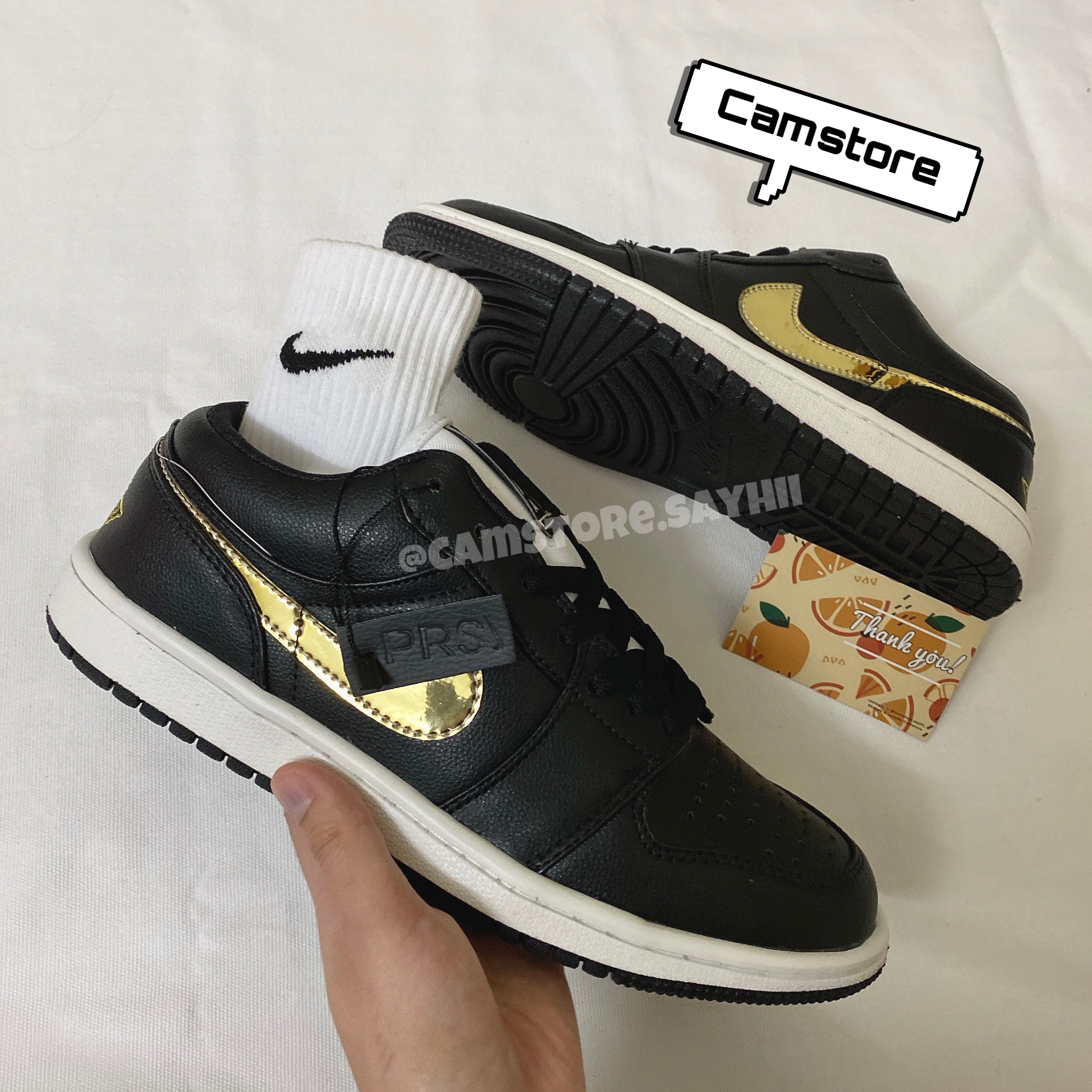 Giày Thể Thao Sneaker Nam JD Màu Đen Cổ Thấp