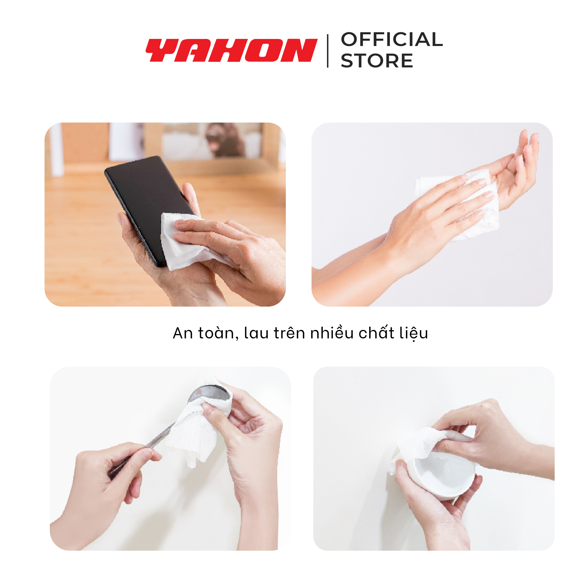 Khăn Ướt Cồn LET-GREEN 50 Miếng/Bao