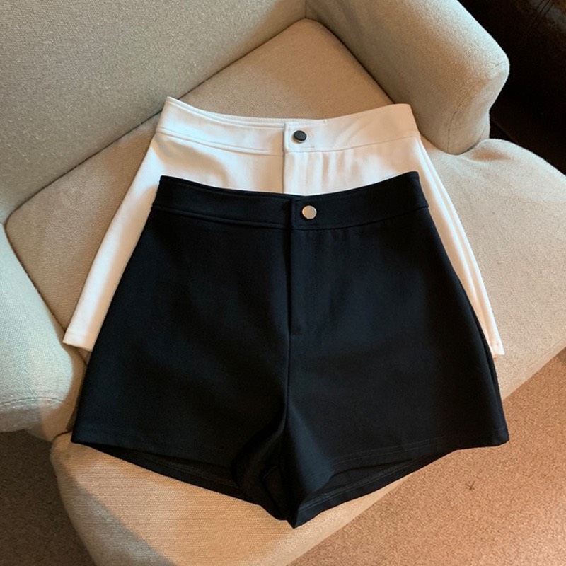 Quần short nữ lưng cao chất vải thun mago