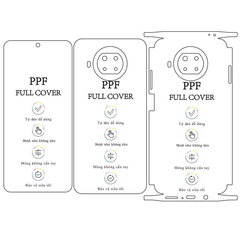 Dán dẻo PPF Redmi Note 9 Pro 5G – Tặng cường lực camera