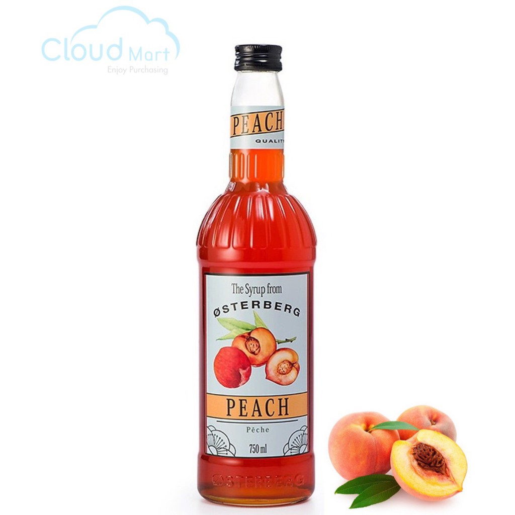Syrup Osterberg Peach (Đào) 750ml - Nguyên liệu pha chế CloudMart