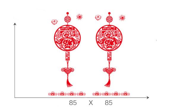 Decal Trang Trí Tết - Ngọc Bội Đỏ Chúc Xuân
