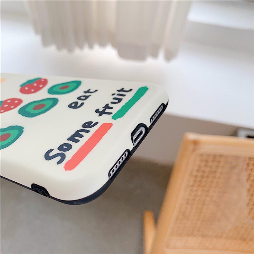 Ốp lưng iphone cao cấp full viền ốp silicon eat some fruit dành cho iphone6/ iphone 6 plus/ iphone 7/ iphone 7plus/ iphone 8/ iphone 8plus/ iphone X/ iphone Xs max/ iphone 11/ iphone 11 pro/ iphone 11 pro max