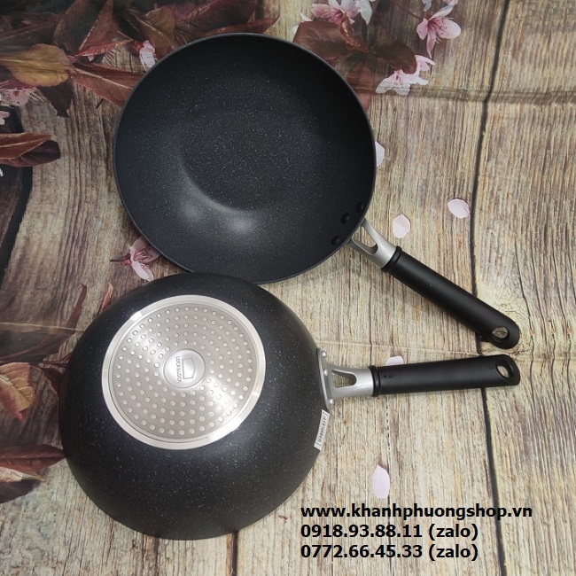 chảo vân đá sâu lòng lock&lock 26cm - chảo vân đá sâu lòng lock&lock