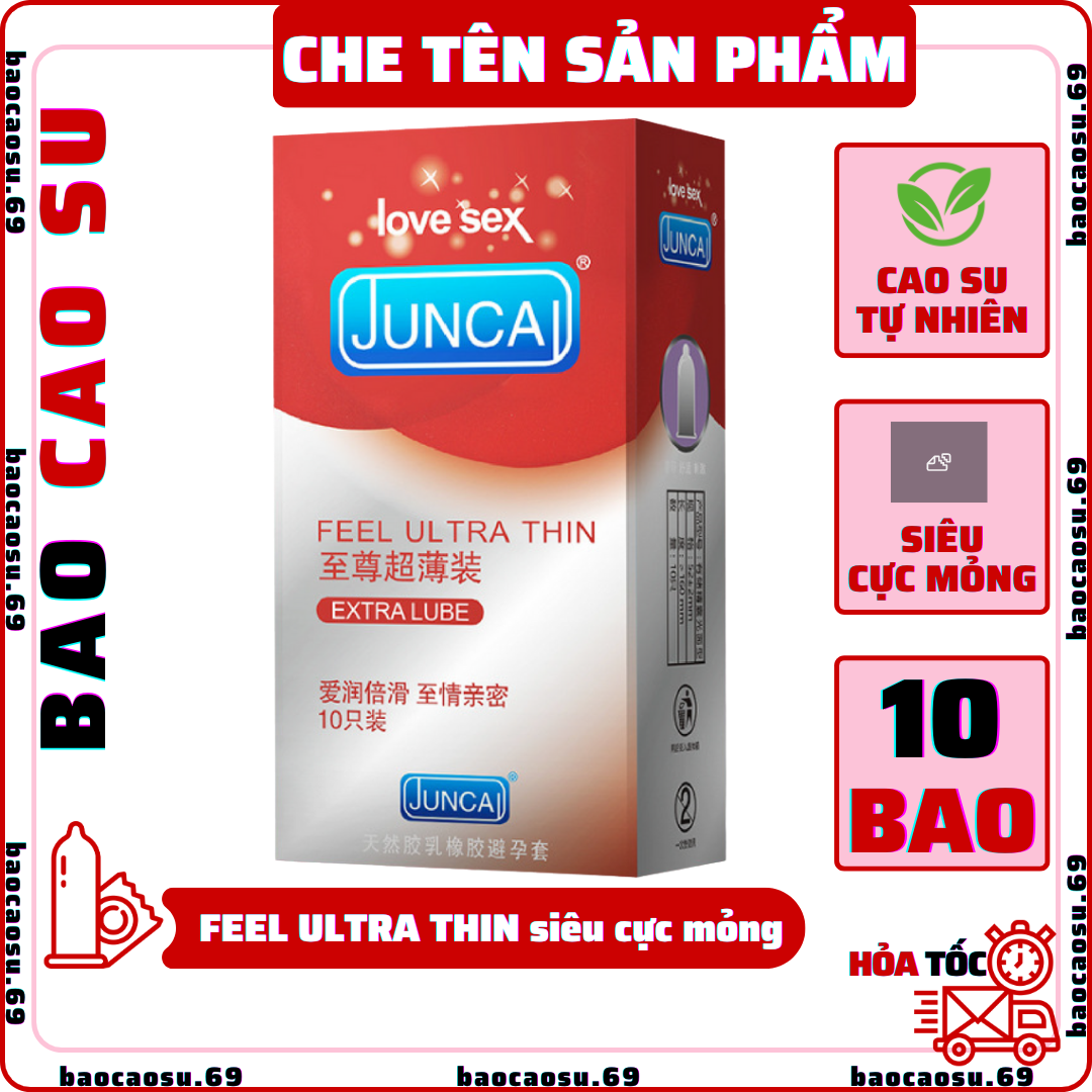 Bao Cao Su Durex Invisible Siêu Cực Mỏng Hộp 10 Cái