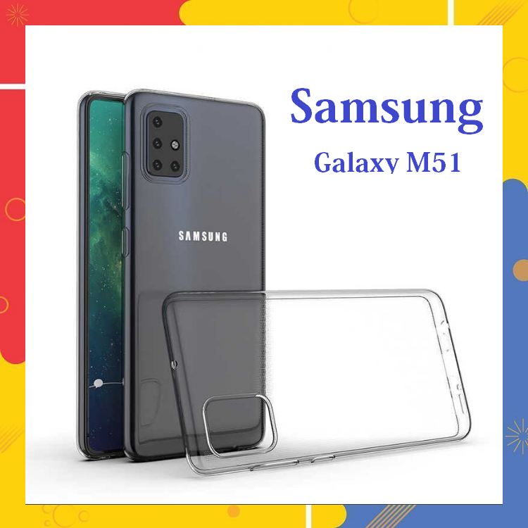 Ốp lưng Samsung Galaxy M51 silicon dẻo trong suốt