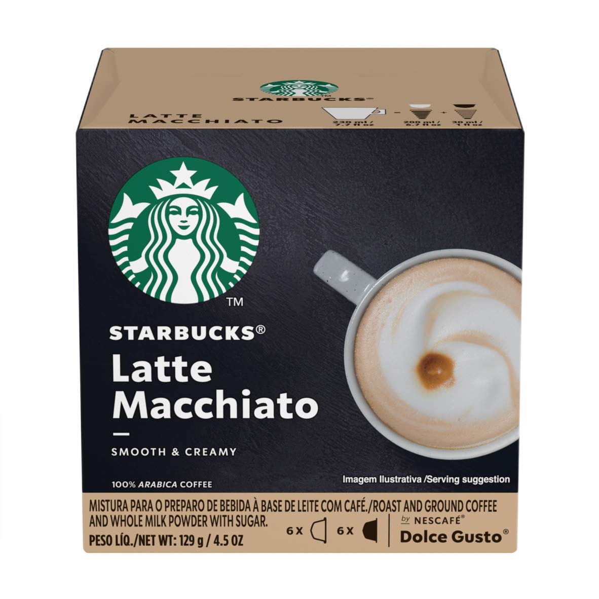 [ Black Friday] Hộp 12 Viên nén Cafe Starbucks Latte Macchiato HSD 31/12/2021