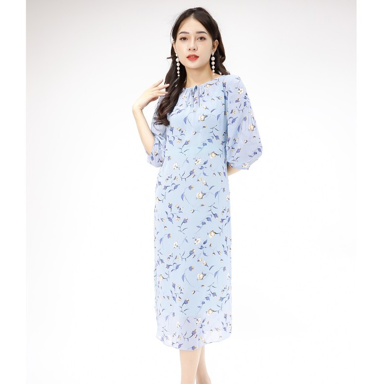 Đầm 2 trong 1, cổ thắt nơ, thắt lưng kim tuyến mặt trái tim emspo dm2898